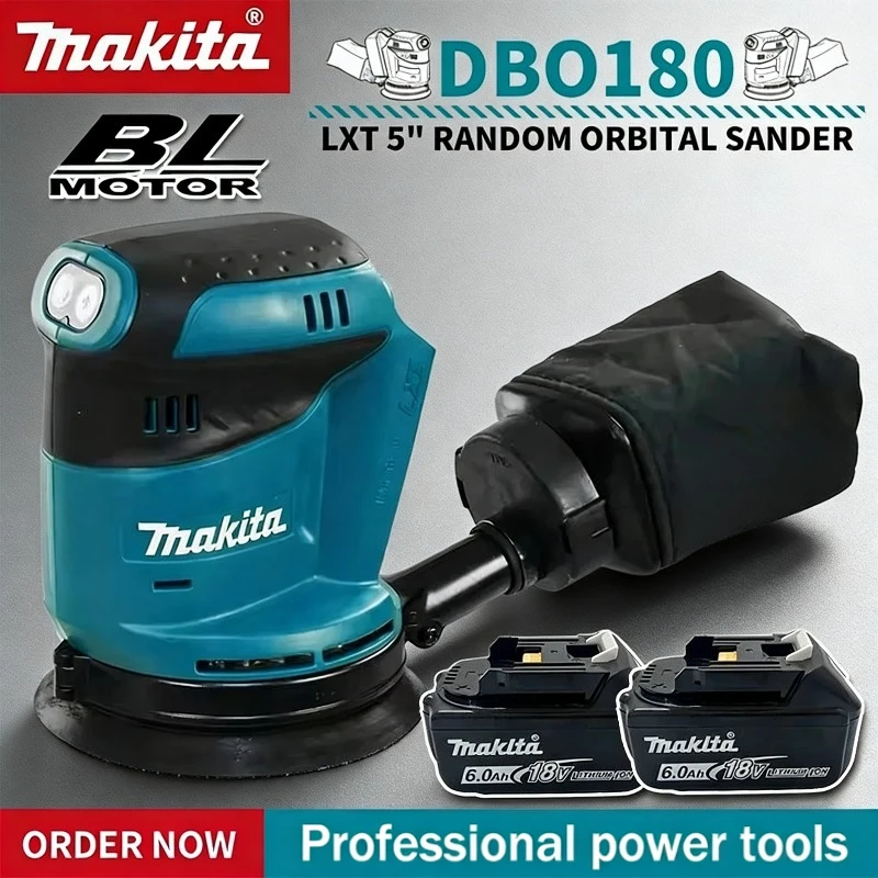 

Makita DBO180Z Cordless Rechargeable Disc Brushless Random Orbital Sander Woodworking Sanding Putty Polishing Bare Tool