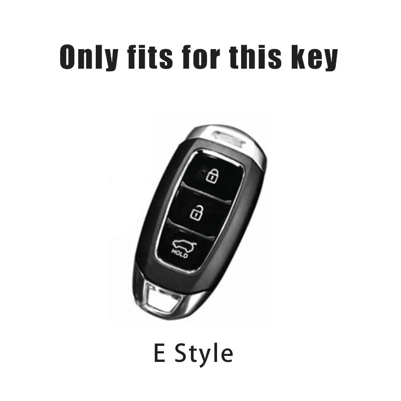 TPU Car Remote Key Cover Case Keychain Accessories For Hyundai Santa Fe TM 2019 I30 2018 Solaris Azera Elantra Grandeur Accent