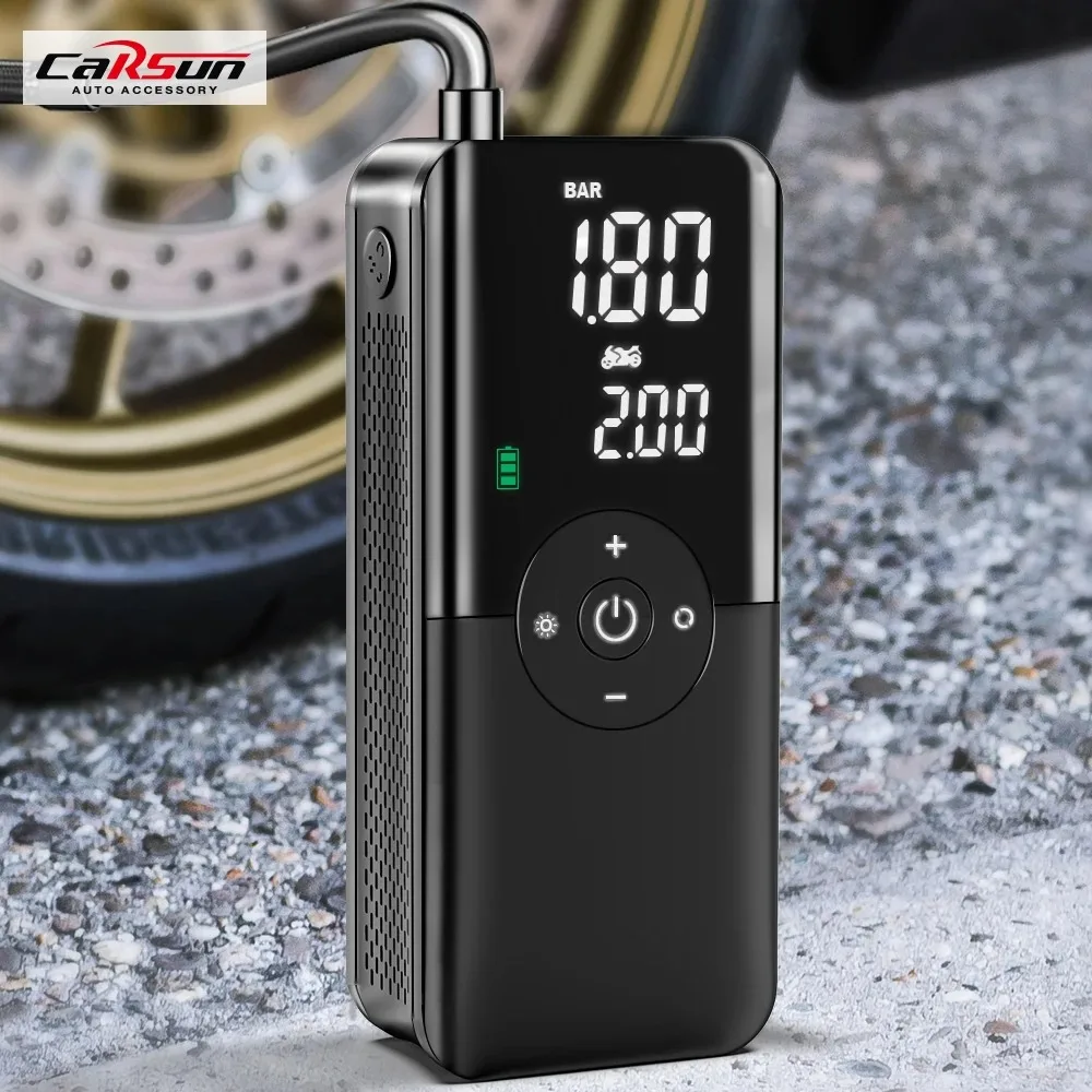 

CARSUN Rechargeable Air Pump Tire Inflator Portable Compressor Digital Cordless Car Tyre Inflator For Bicycle Balls