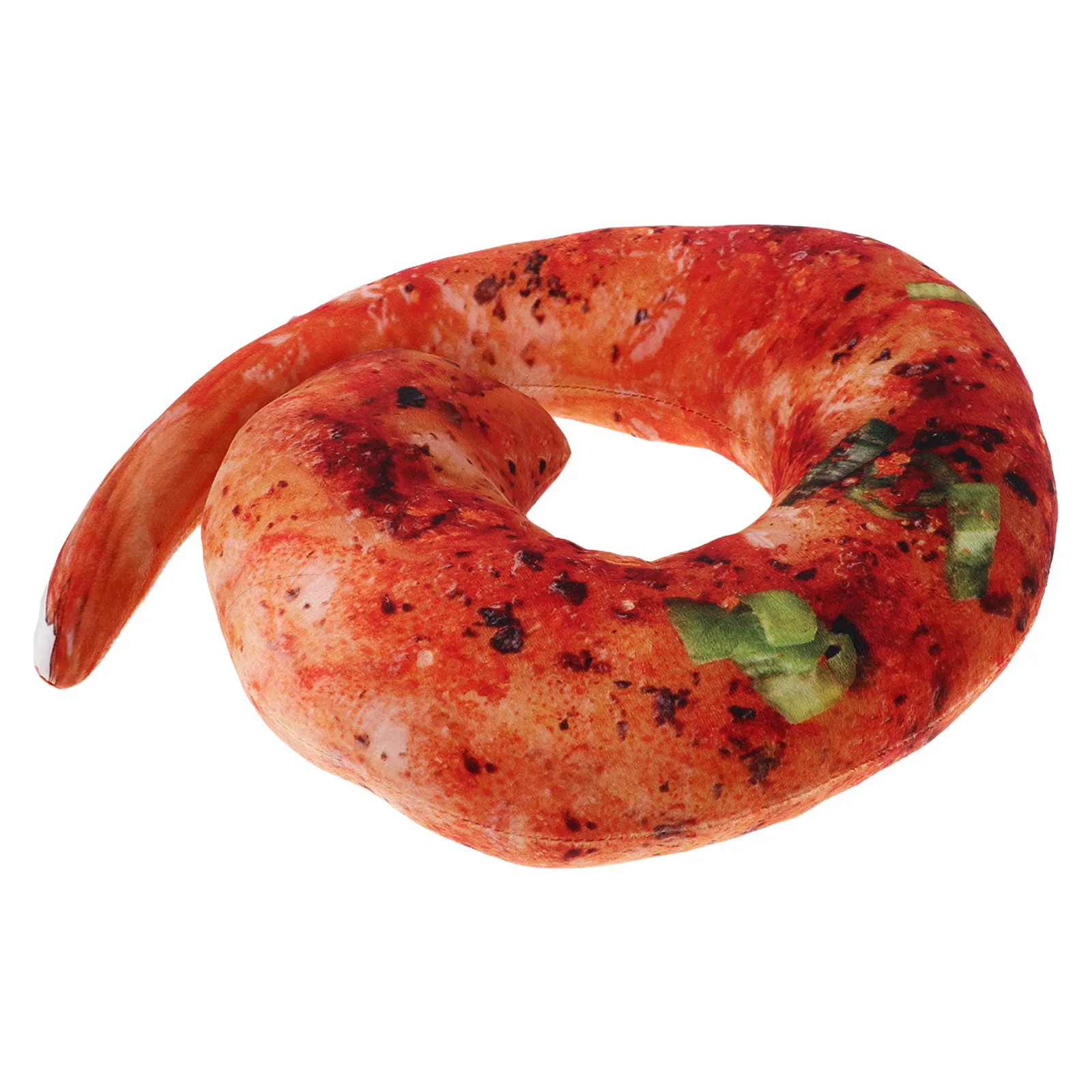 

Реалистичная подушка-креветка для шеи, мягкая подушка для поддержки шеи, имитация приготовленной креветки, декоративная подушка для дома и путешествий, в форме еды