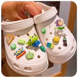 HEROCROSS-Breloques de chaussures Toy Story, Buzz l'Éclair, Dessin Animé Disney, Alien Lotso, Accessoires DIY Crocs Jibz, Vente en Gros