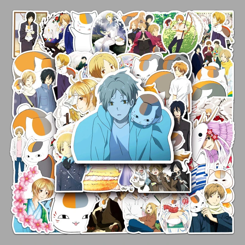 50/30/10PCS Natsume Takashi‌ ‌Cat Tanuma Kaname Popular Anime Peripheral Graffiti DIY Phone Case Luggage Sticker Waterproof