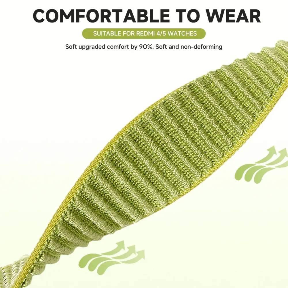 Nylon Braided Loop Strap for Redmi Watch 6 5 4 Breathable Fashion Durable Bracelet for Xiaomi Mi Band 9/8 Pro Accessories Correa