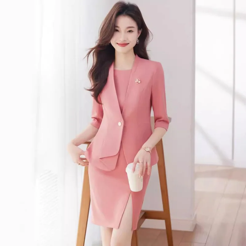 

Early Spring New Suit Dress Suit Fashion Temperament Twinset Administrative Secretary Professional Tailored Suit High Sense Fema