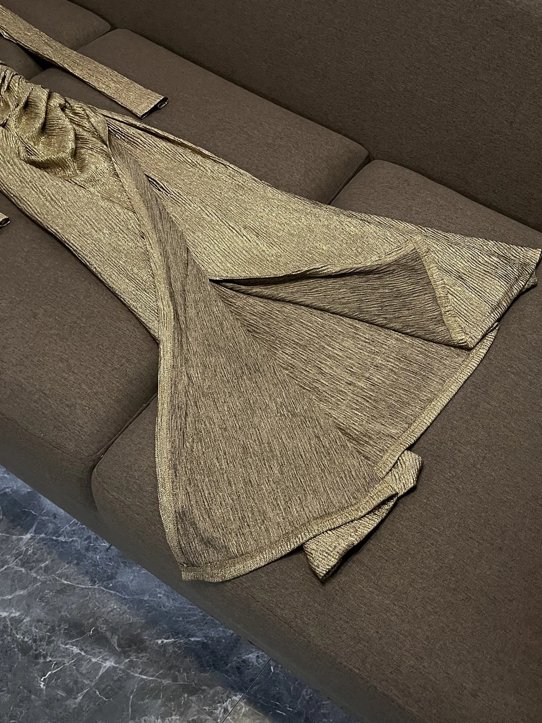 Ele Long Sve V-Ne-Kleid mit Taillenfalten, schlankmachendes Maxi-Dr. Faionable Ci Commuting-Rock mit hoher Taille für Damen