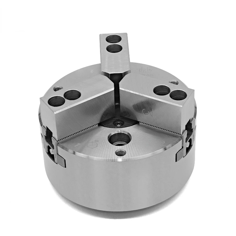 CNC Lathe Hollow Three-Jaw Chuck Hydraulic Hardening Plate Clamp Oil Pressure 6-Inch 8-Inch