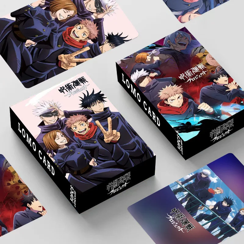 30 Pcs Commemorative Card Jujutsu Kaisen Gojou Satoru Inumaki Toge Anime Cosplay Animation LOMO Card High-Definition Cards