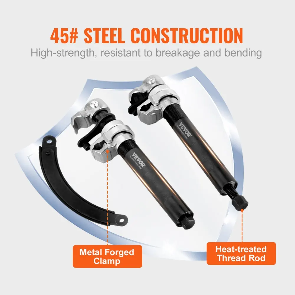 VEVOR Set kompresor koil pegas, 2 buah tugas berat Macpherson Set kompresor pegas 2646 lbs kompresor musim semi Strut