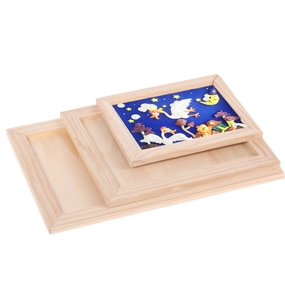 

Wooden Painting Frame DIY Wall Decoration Blank Background Mini Art Canvas H Party Favors Home Wedding Decor Picture