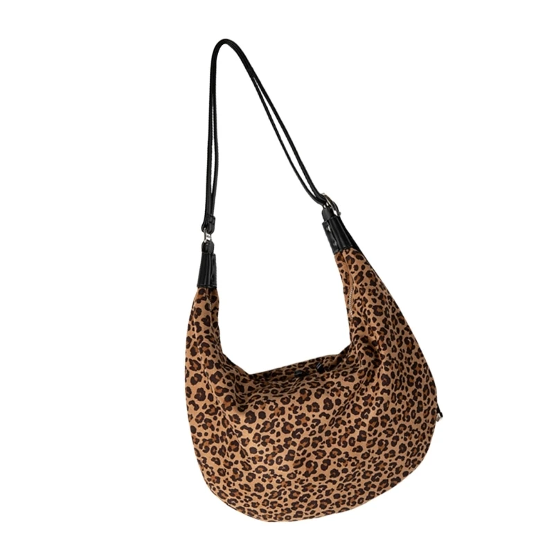 Estilo coreano bolsa ombro para mulheres tendência bolinhos saco crossbody saco do mensageiro leopardo saco compras casual