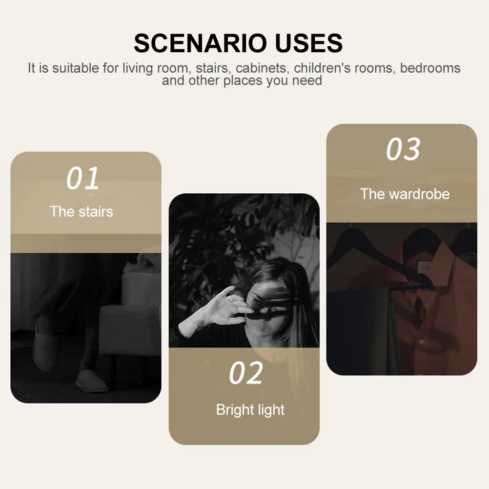 1Set Motion Sensor Night Light Body Sensing Lamp Safe Eye Protection Bedroom Corridor Wall Lamp