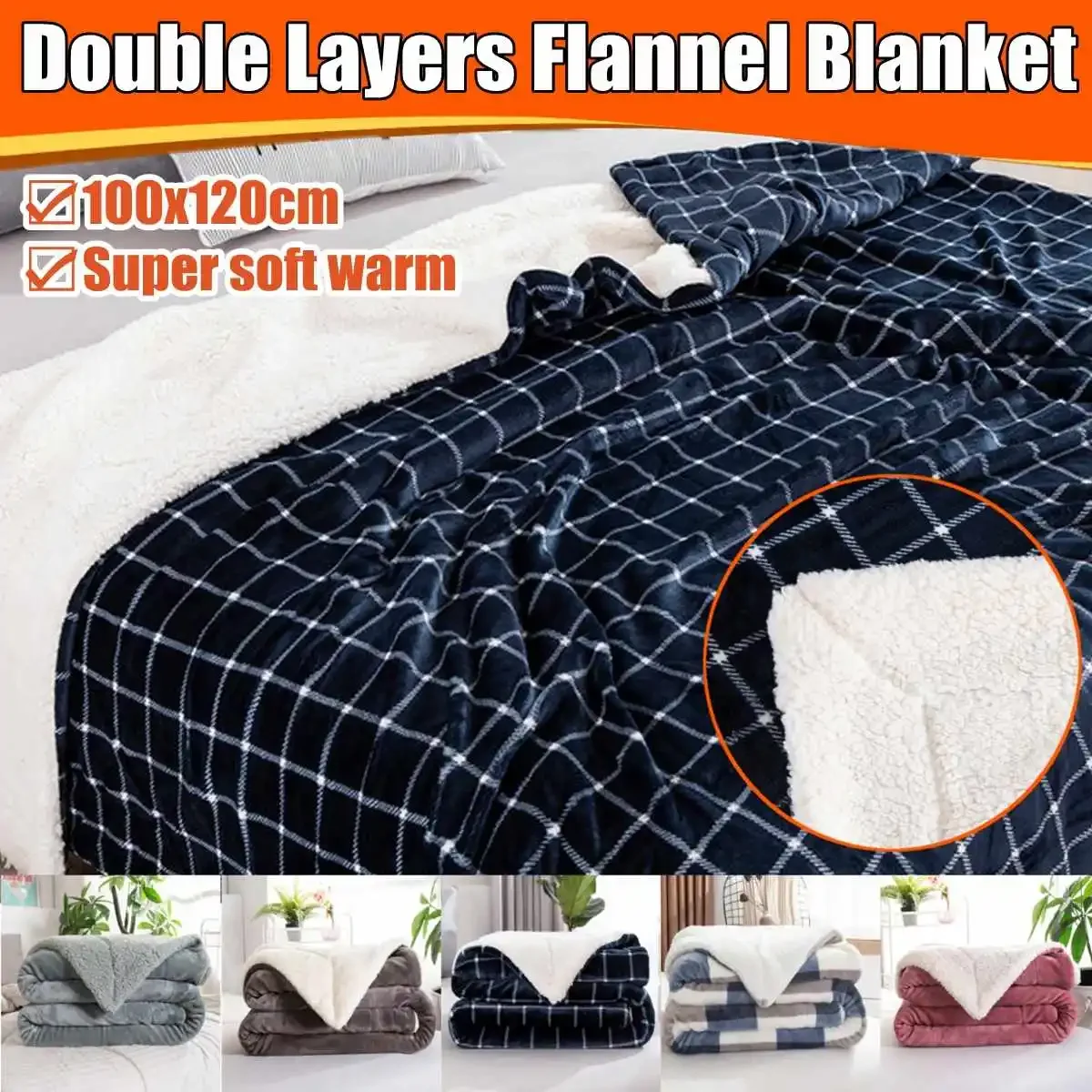 100X200CM Small Size Double Blanket Warm Soft Flannel Carpet Warm Air Conditioning Blanket For Home Office Leisure Nap Cover