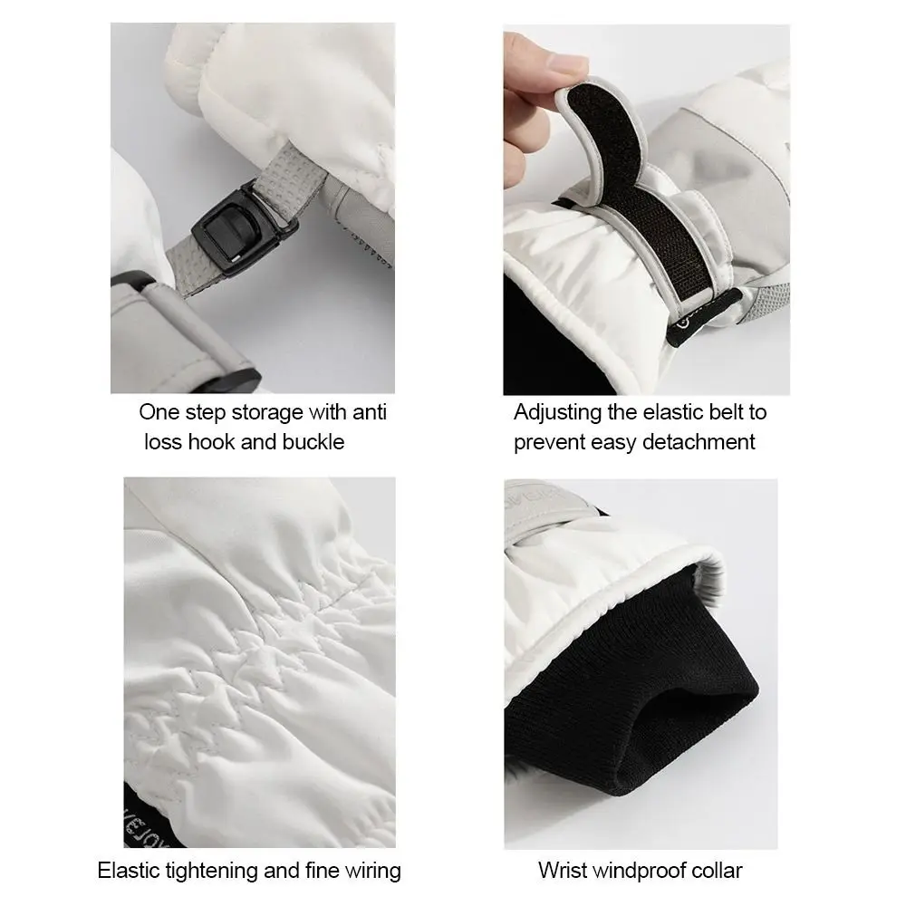 Durable Winter Warm Snow Gloves Non-slip Touch Screen Riding Gloves Waterproof Ski Gloves Outdoor