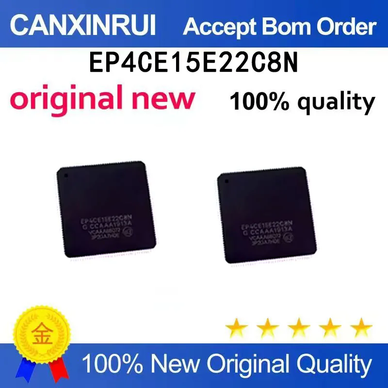 (5pcs-100pcs）Brand new original EP4CE15E22C8N EP4CE15E22 TQFP144 programmable gate array chip IC