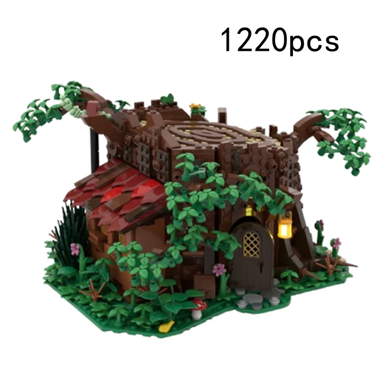 จุด MOC-98101 1220pcs อนุภาคขนาดเล็กประกอบอาคารบล็อก Fairy Hut อาคารบ้านต้นไม้ DIY ของเล่นเครื่องประดับของขวัญ