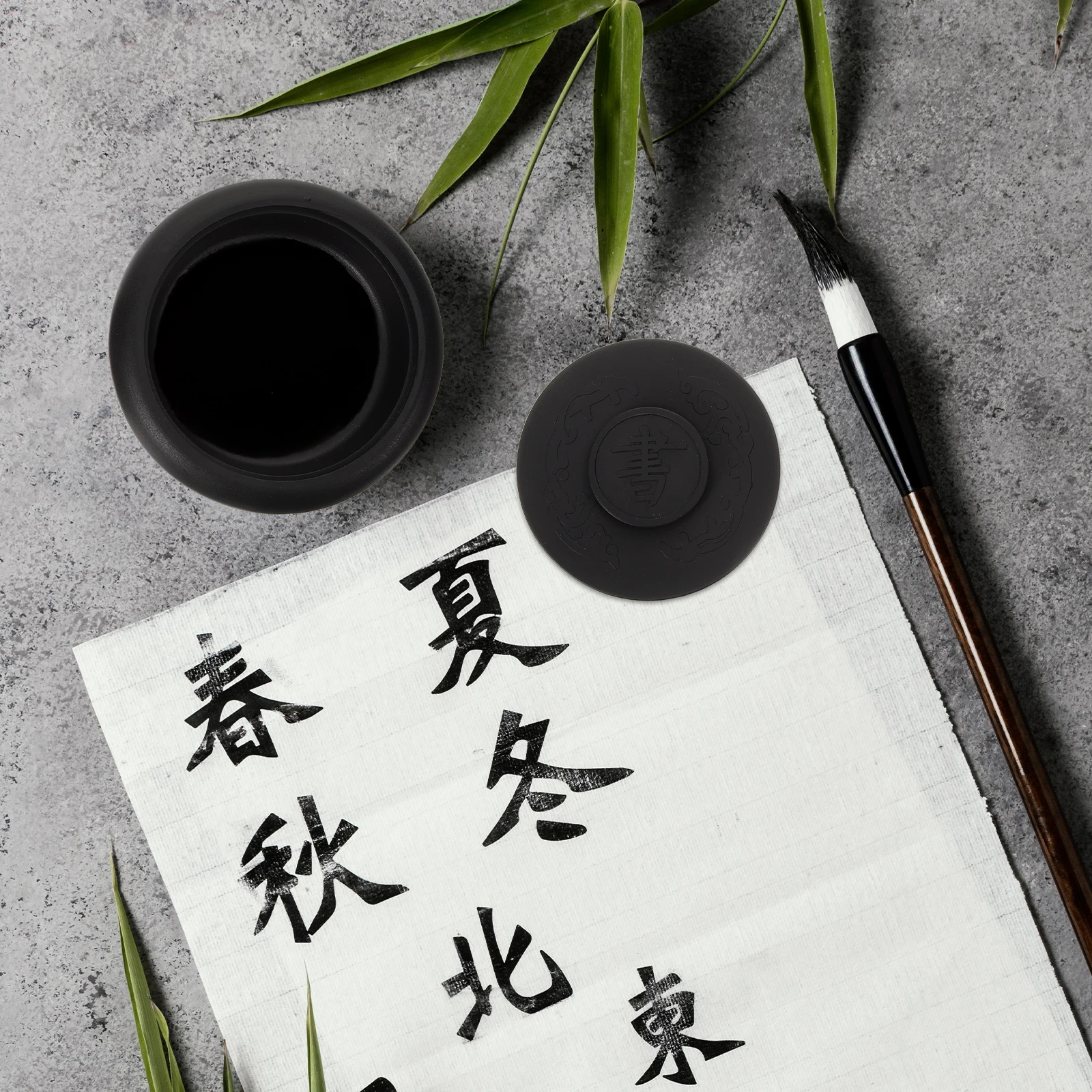 

Stylish Calligraphy Inkslab Quality Lidded Inkslab Versatile Grinding Inkslab Essential For Chinese Calligraphy