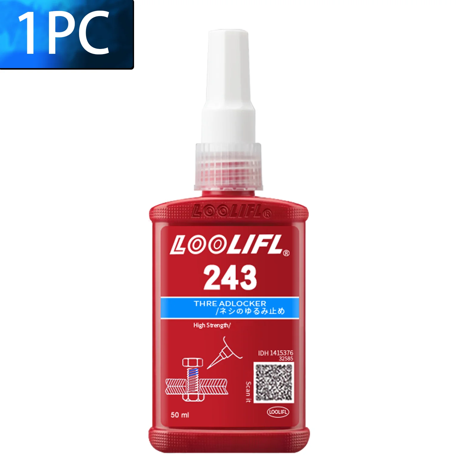 243 271 50ml Threadlocker Anaerobe lijmen Anti-losse schroeflijmen Bevestiging Snel uithardend draadborgmiddel Afdichtmiddel voor schroeven