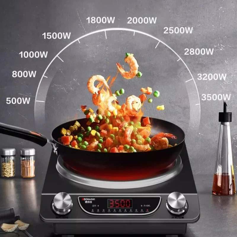 Fornello a induzione concavo per uso domestico Fornello a induzione a fuoco feroce ad alta potenza Fornello elettrico commerciale