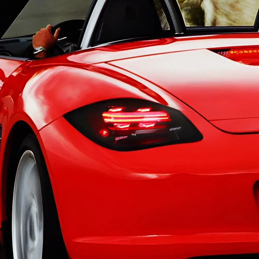Car Taillights Assembly For Porsche Cayman 987.2 2009-2012 Upgrade New Style LED Dynamic Blink Auto Back Lamps Accessories