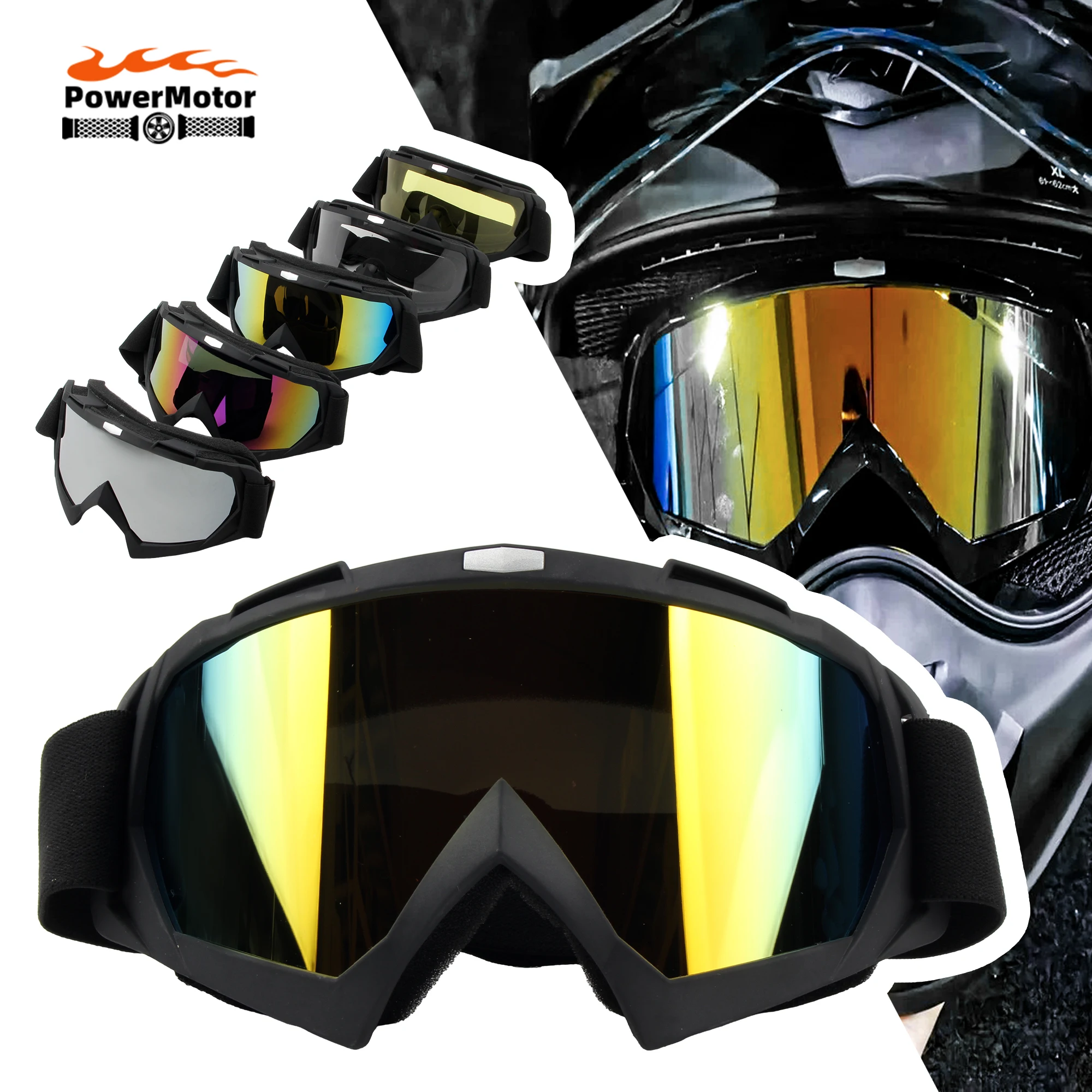 Dirt Pit Bike Motorbike Outdoor Goggle Prevention Dust Splash Sports Glasses Explosion Proof Motorcycle Ski Hike Men Sunglasses