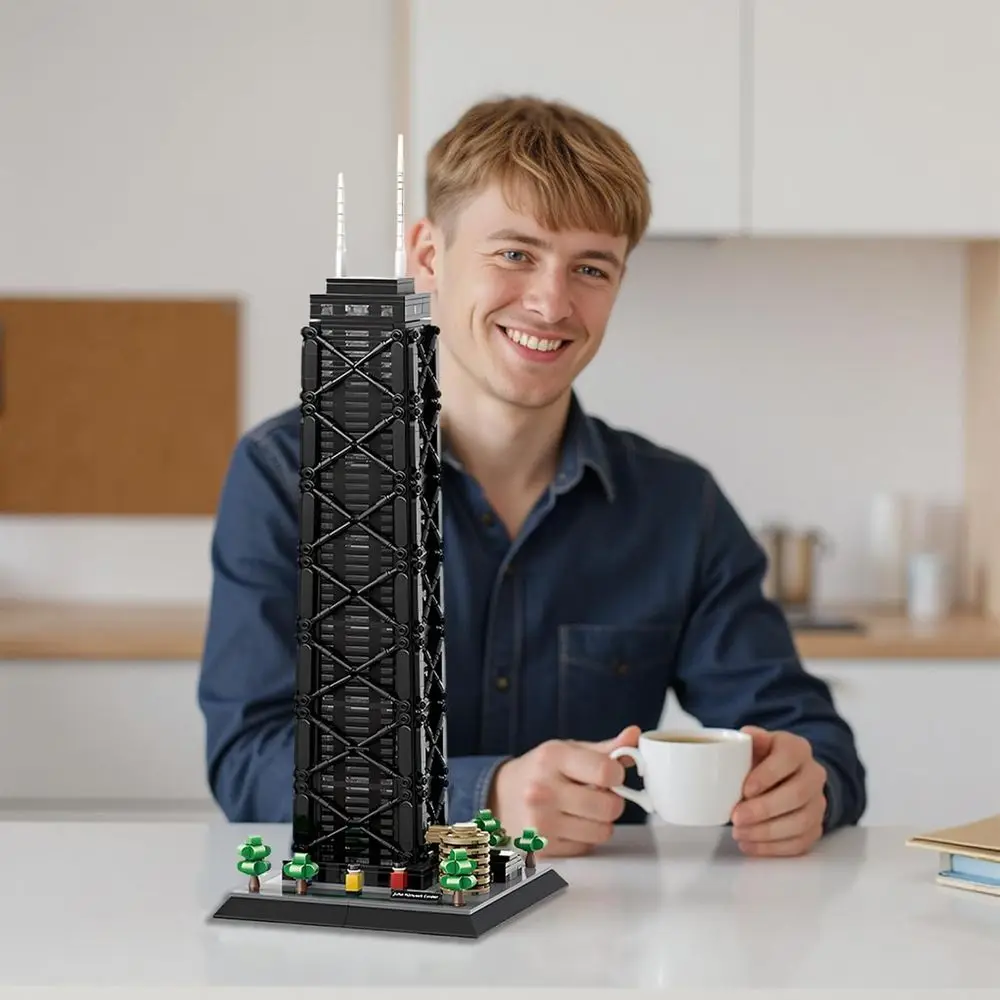 Bloques de construcción Chicago Skyline: juego de referencia de oficina de 1284 piezas para niños y adultos