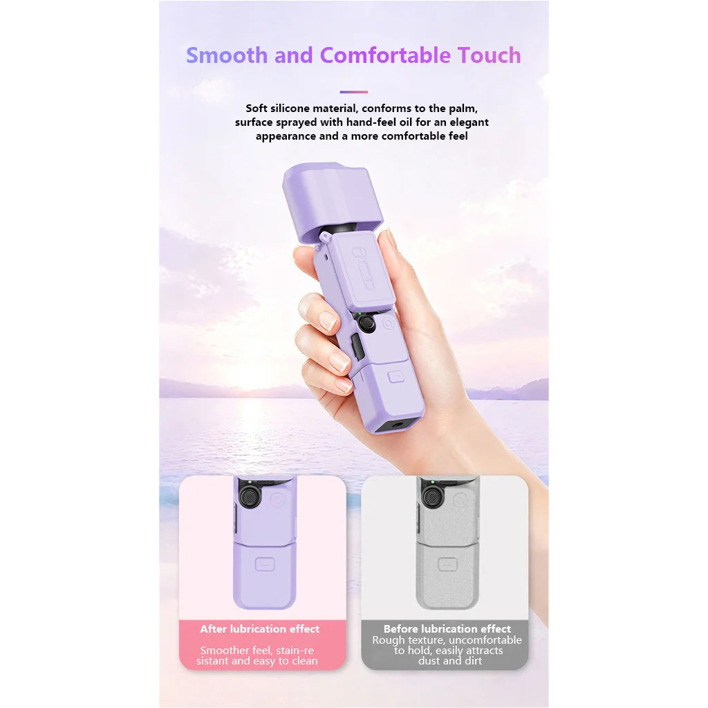 Silikon-Schutzhülle für DJI OSMO Pocket 4P 4 Gimbal-Kamera, Ganzkörperabdeckung, kratzfeste, stoßfeste Hülle – Detail 11