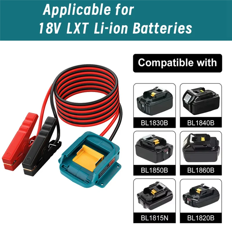 

Classy-Jumper Cable Clamps For Lithium Battery 12AWG Portable Power Socket Lithium Battery Jumper Starter
