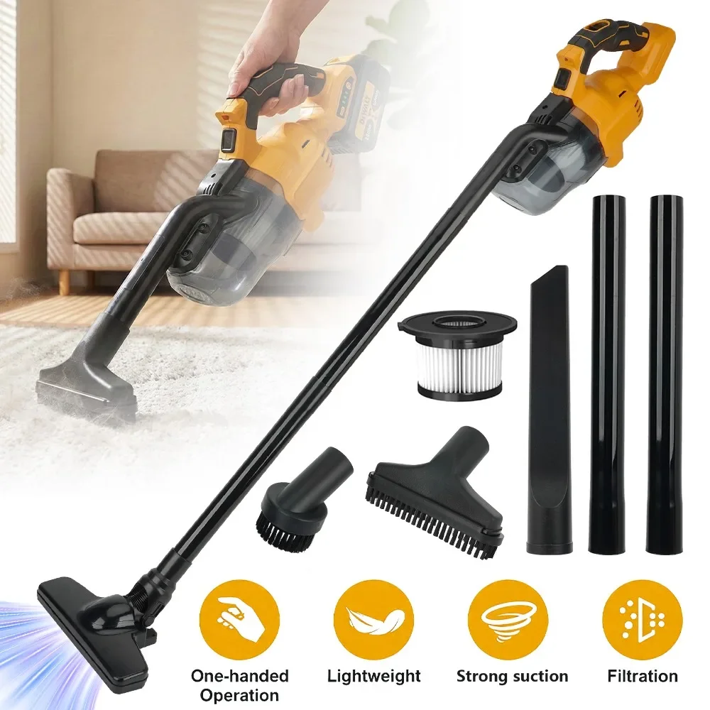 Aspiradora de mano inalámbrica, con gran potencia de succión de 20 kPa, ligera y sin cables, ideal para recoger el polvo. Dispositivo de