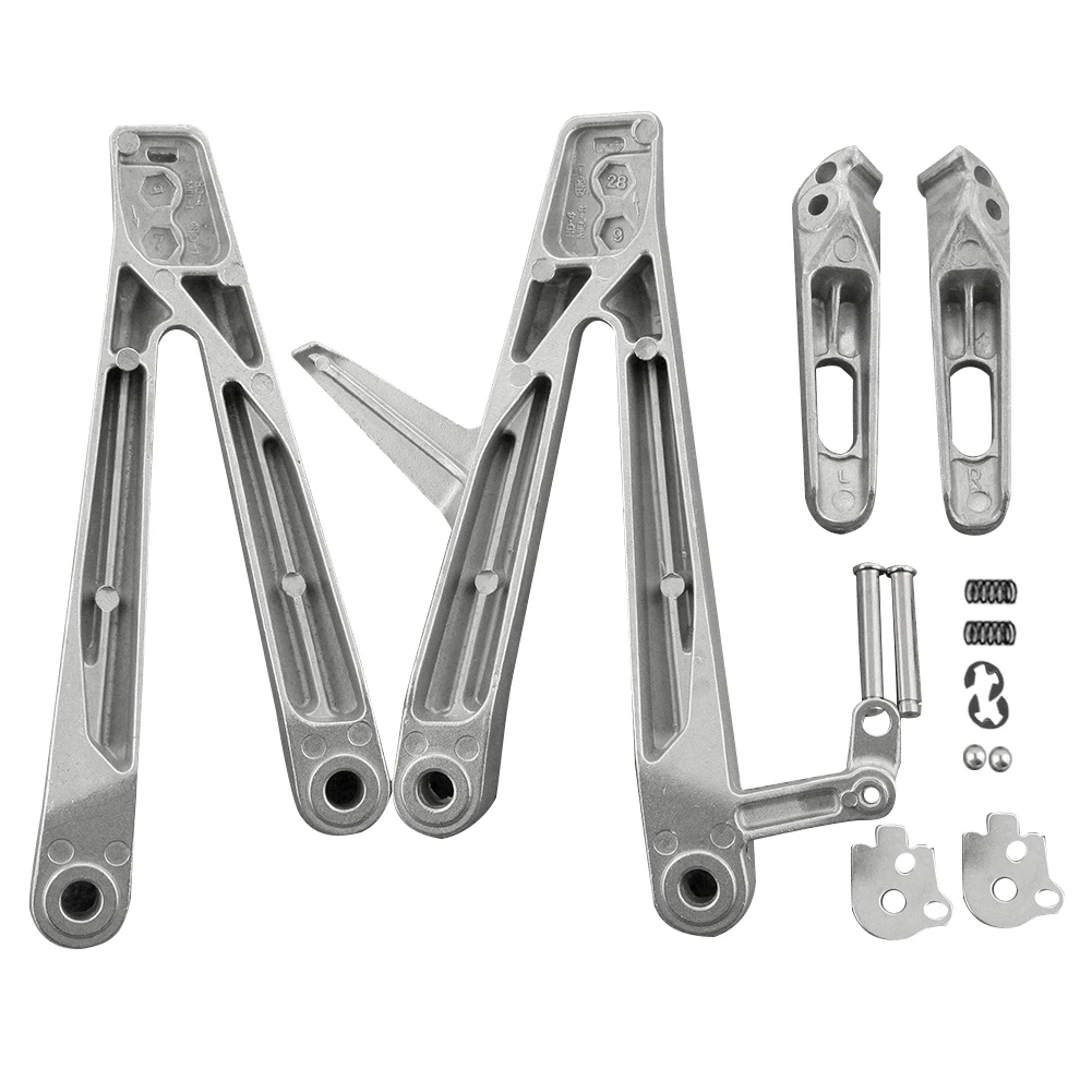 1Pair Motorcycle Aluminum Footrest Rear Passenger Rear Foot Pegs Brackets for Honda CBR1000RR CBR 1000 RR 2004 2005 2006 2007