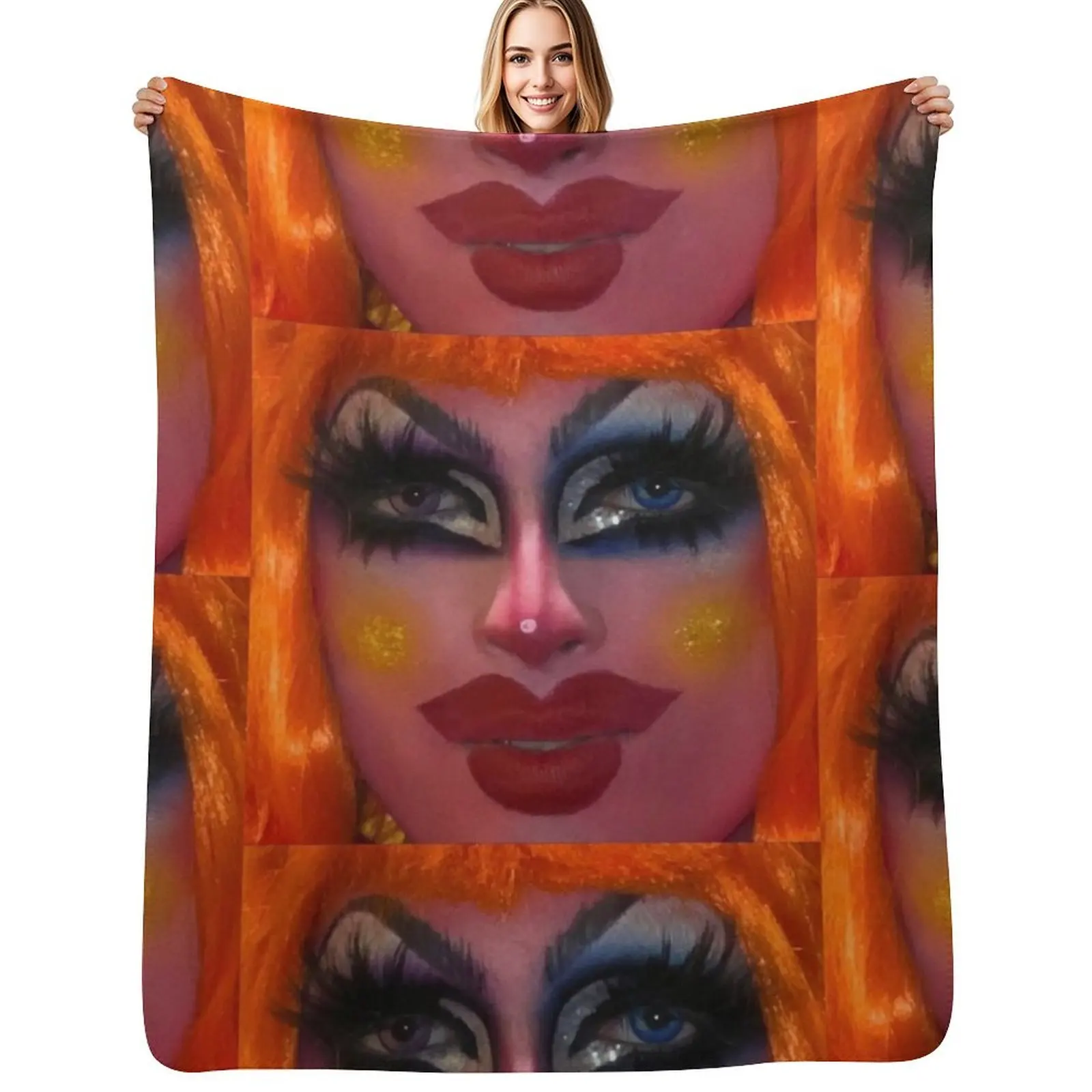 

orange crystal methyd Throw Blanket Soft Plush Blanket as Housewarming Gift