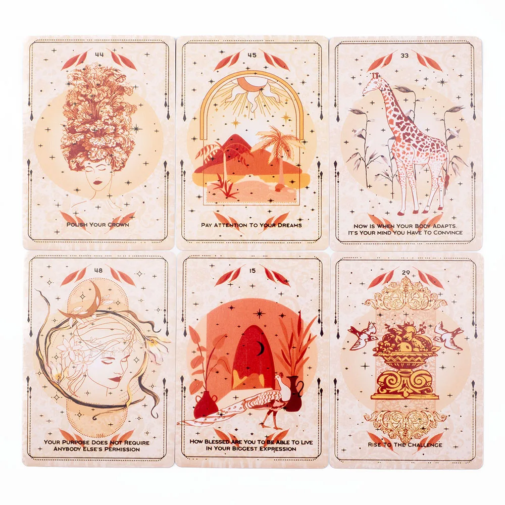 Destiny Oracle Lace Light and Wisdom Board Game English Version Divination Fate Oracle Party Deck  53 Pcs 10.4*7.4cm