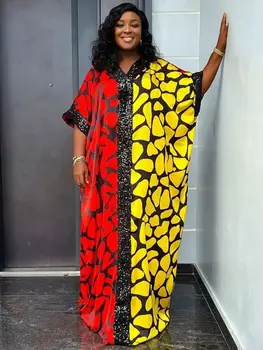 Kadınlar için Abayas Dubai Lüks 2023 Afrika Müslüman Moda Elbise Kaftan Marocain Akşam Parti Elbiseler Boubou Elbise Kadınlar