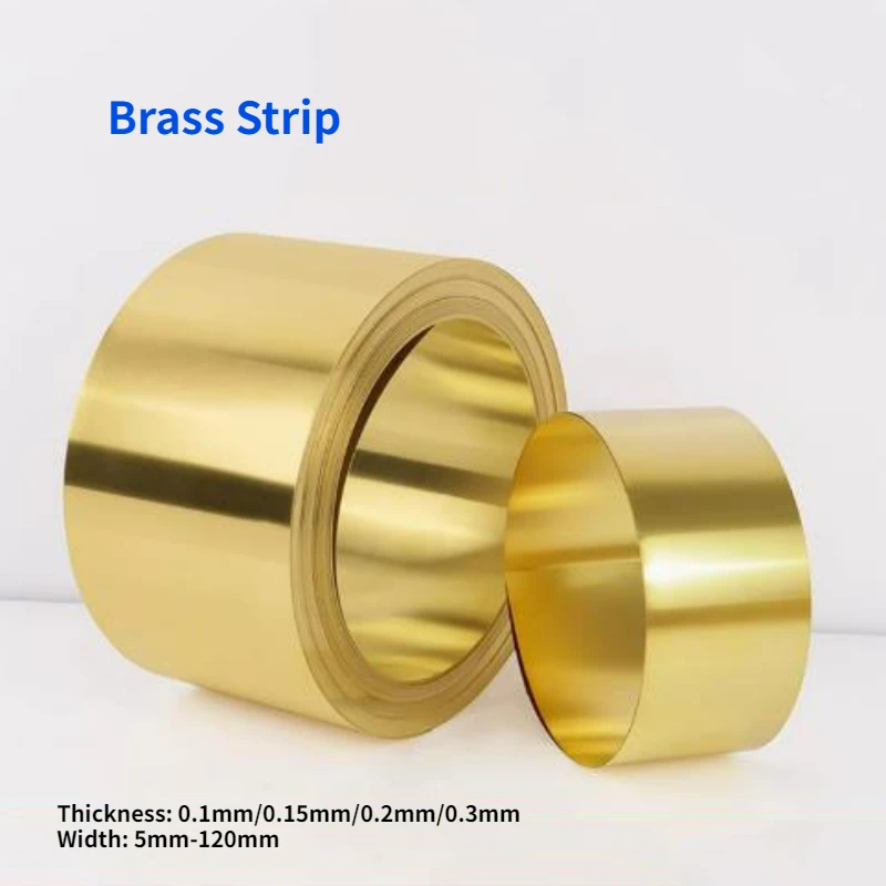 1/2/5 متر H62 شريط نحاسي ورقة رقيقة الذهب فيلم الشريط النحاس احباط لوحة لتقوم بها بنفسك عرض مخصص 5 مللي متر-120 مللي متر سمك 0.1 مللي متر-0.3 مللي متر #1