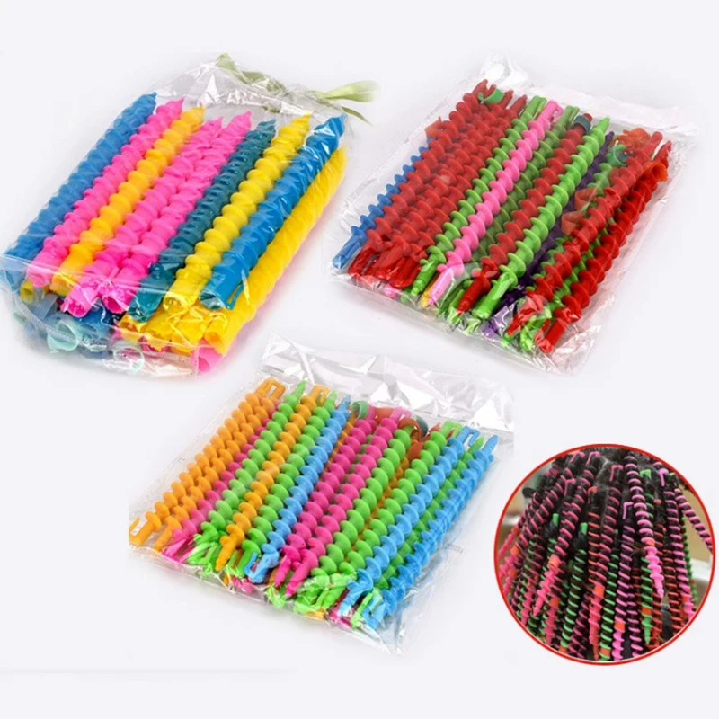 Plastic Spiral Perm Stick Heatless Hair Curler Women Curly Hair Rollers Cold Wool Perm Perm Bar Barber Hair Styling Tool