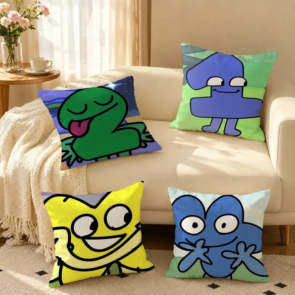 B-Battle for Dream Island  Pillow Case Square Double-Sided Sofa Cushion Cover Bedroom Bedside Pillow