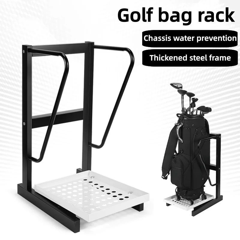 

Golf Bag Holder Club Rack Golf Tool Organizers Training Aids Steel Storage Rack Holder Putter Display Driving Range Supplies