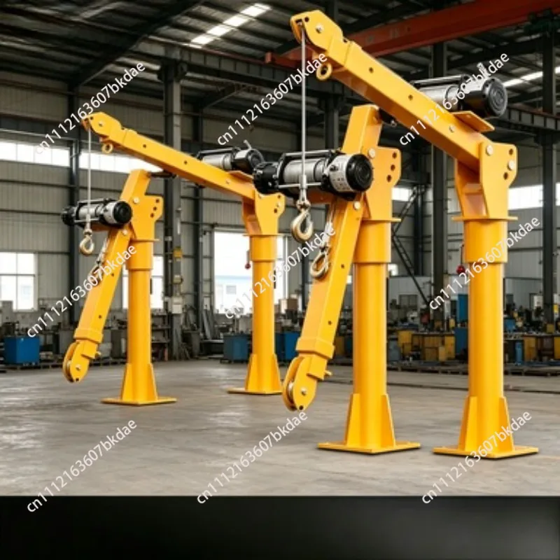 220V Small Electric Hoist Crane 200kg-1000kg, Mini Household Lifting Winch with Remote Control, Overload Protection for Garage