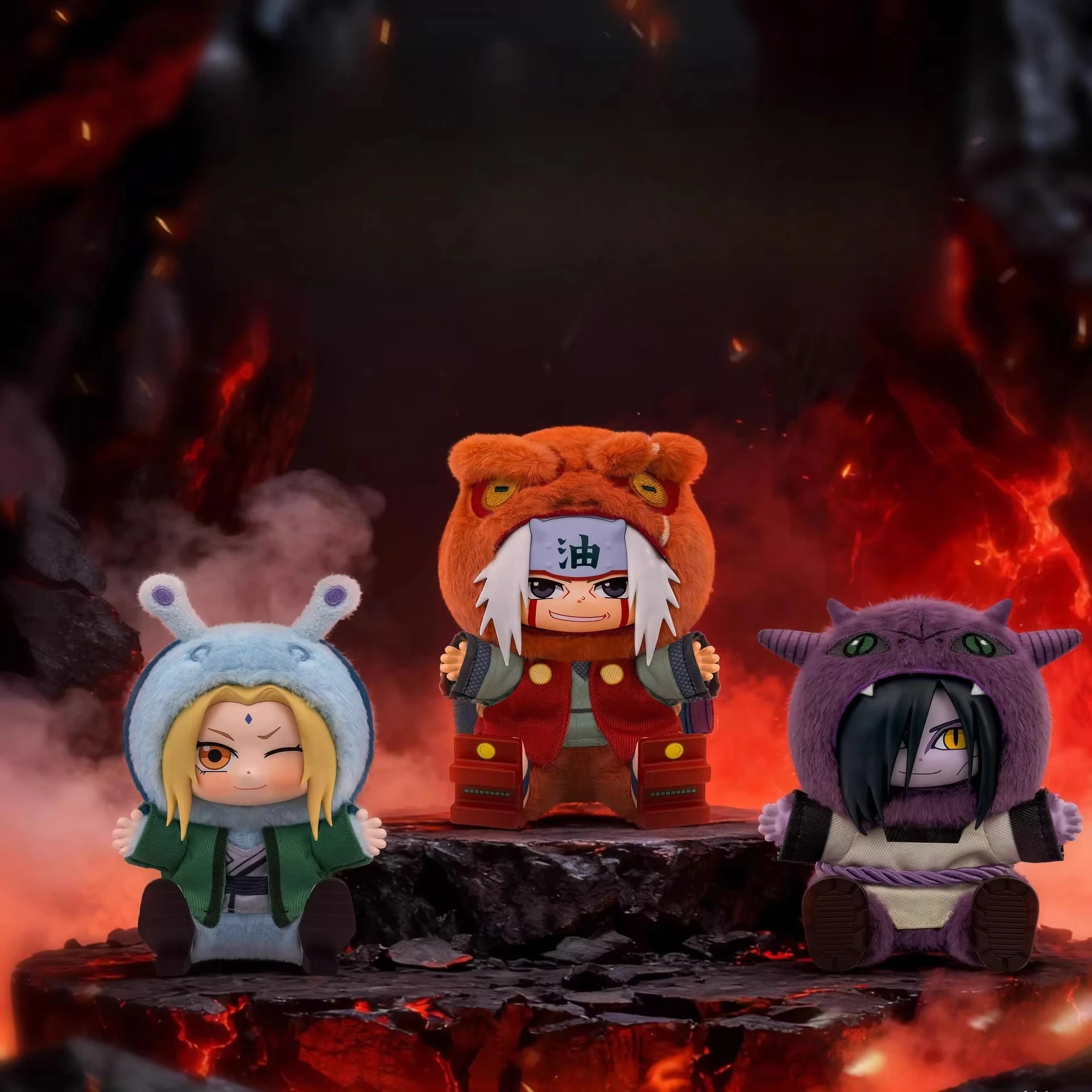 Tsunade, exquisito peluche de caja sorpresa, en stock, auténtico TOPTOY EAKI, Naruto sentado, Festival de Konoha, Yamashiro, Oro