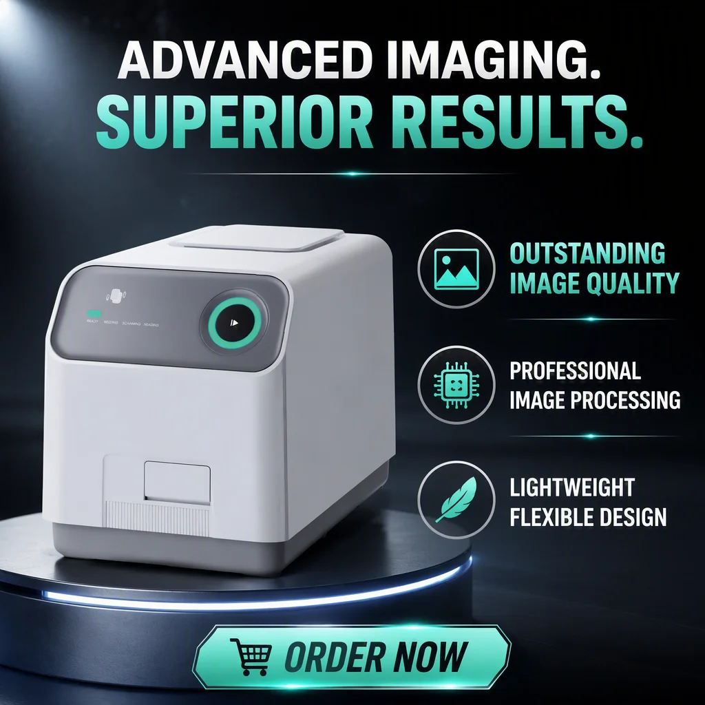 New Arrival PSP Plate Scanner 17lp/mm High Quality Scanner for Dental X- ray Image with 1 Image Plate