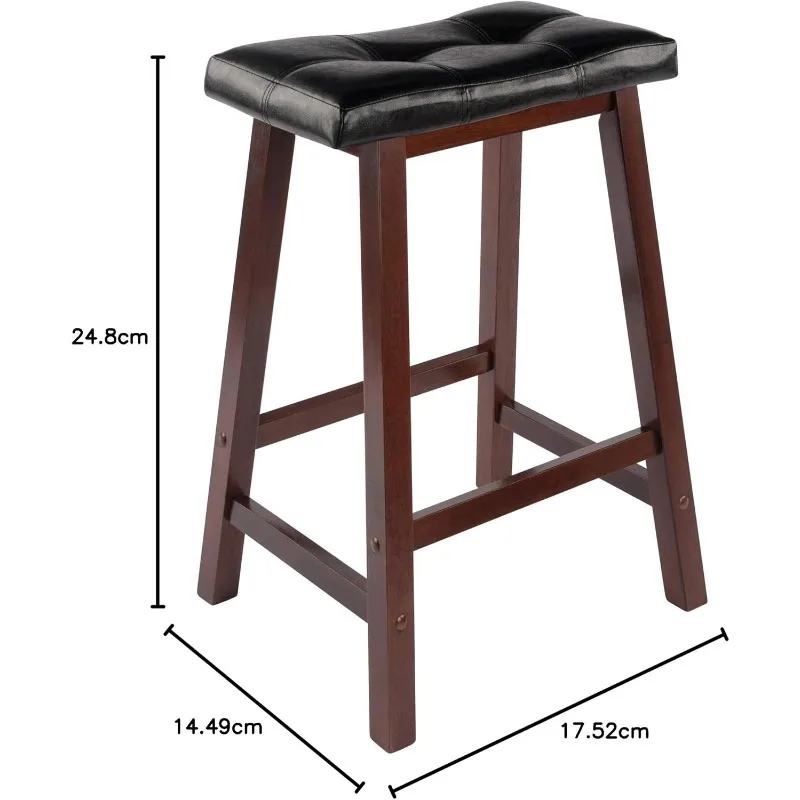 Mona-Hocker, 29", antikes Walnussholz