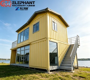 Folding Modular Expandable Container House 30ft Steel Prefab Custom 2-3 Bedroom Tiny Home