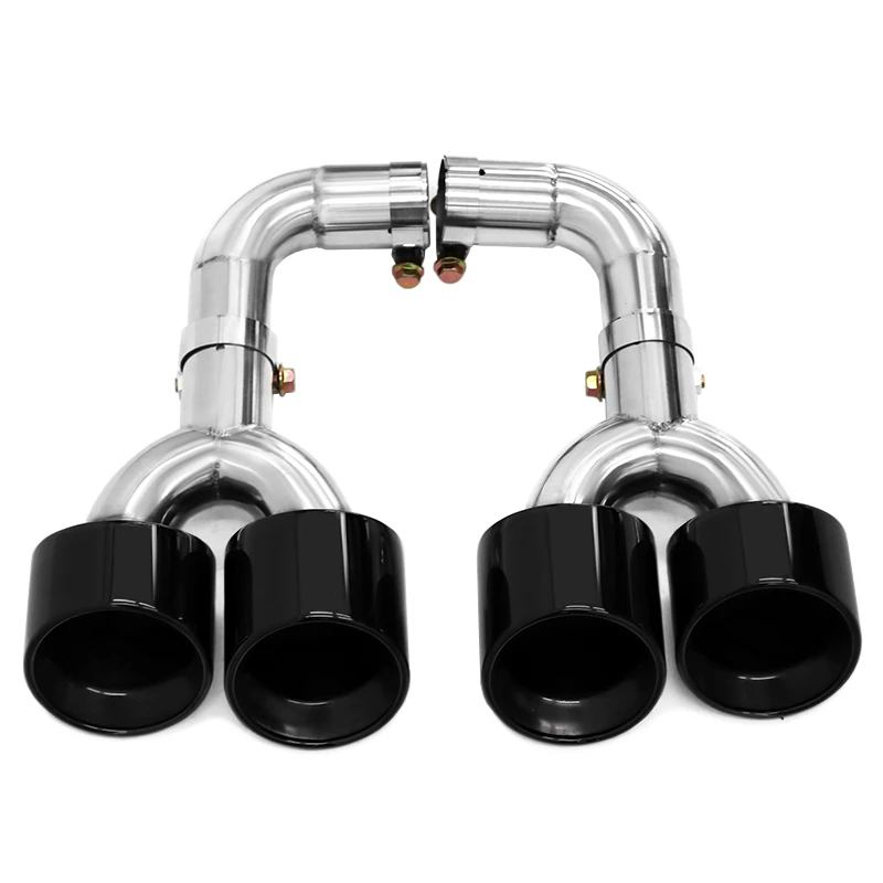 Quad uitlaatsierstukken voor BMW X3 G01 X4 G02 2018-2021 (ALLEEN 20i/30i) - X3M Look Upgrade (vereist M diffuser)