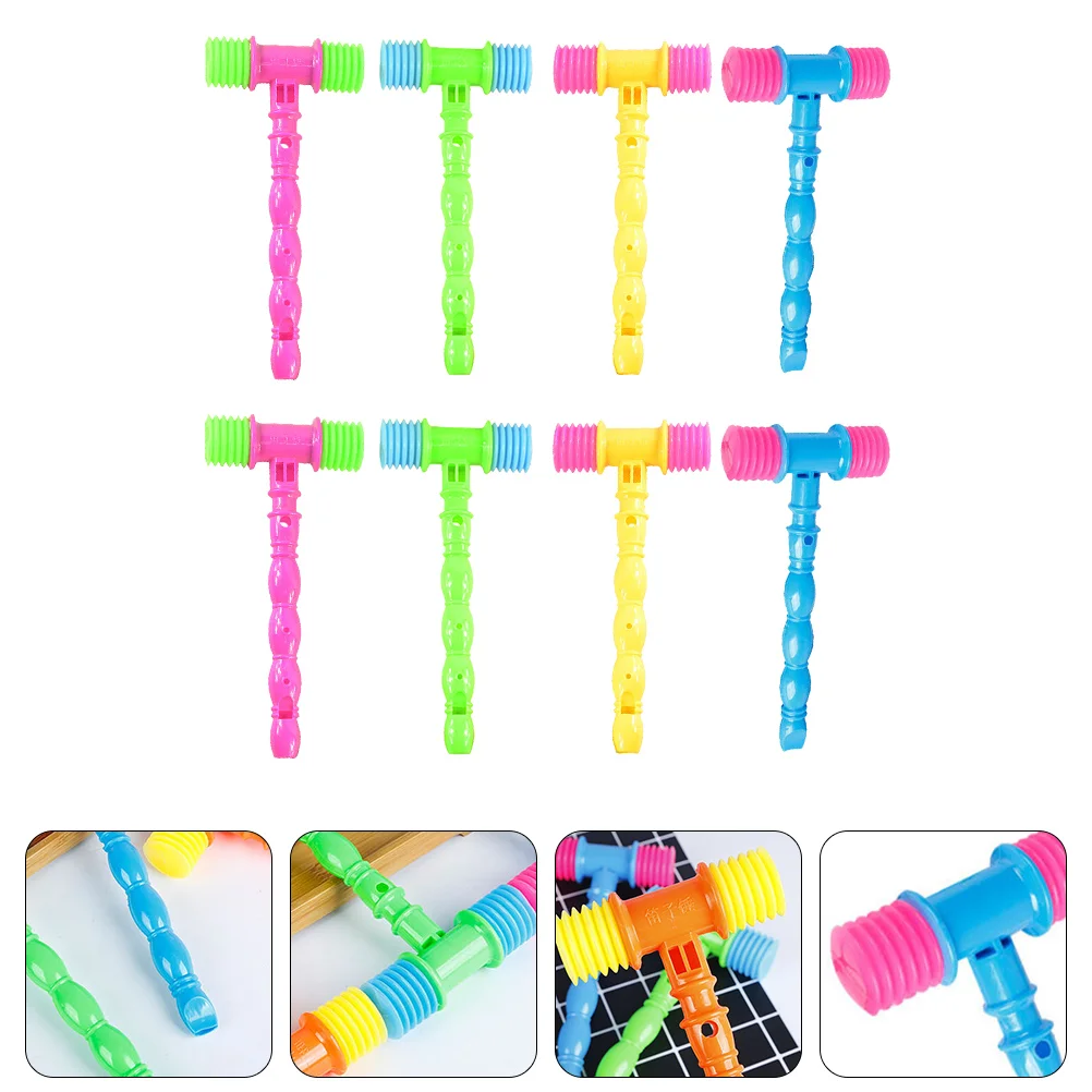 8 Pcs Flute Hammer Music Toys Small Hitting Kids Set Delicate Mallet Pvc Plastic Mini Child