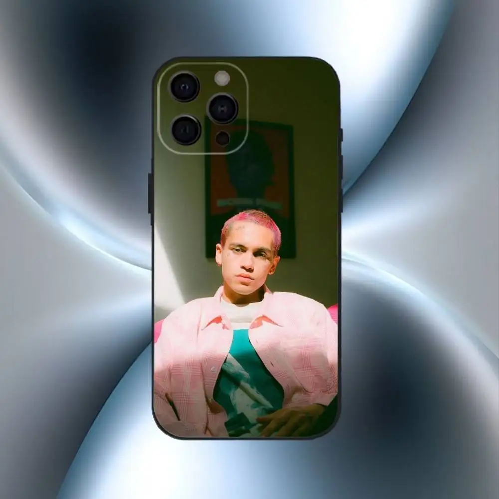 D-Dominic F-Fike 아이폰17,16,15,14,13,12 플러스,맥스용 소프트 실리콘 블랙 케이스