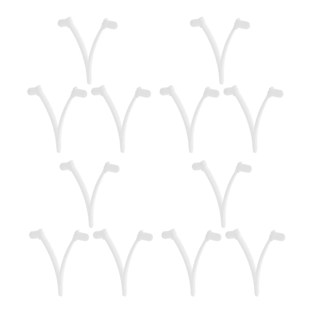 

20pcs Pool Cleaning Tool Handle Replacement V Clips Plastic Connector Adapter Hook for Skimmer Net Brush Vacuum Head