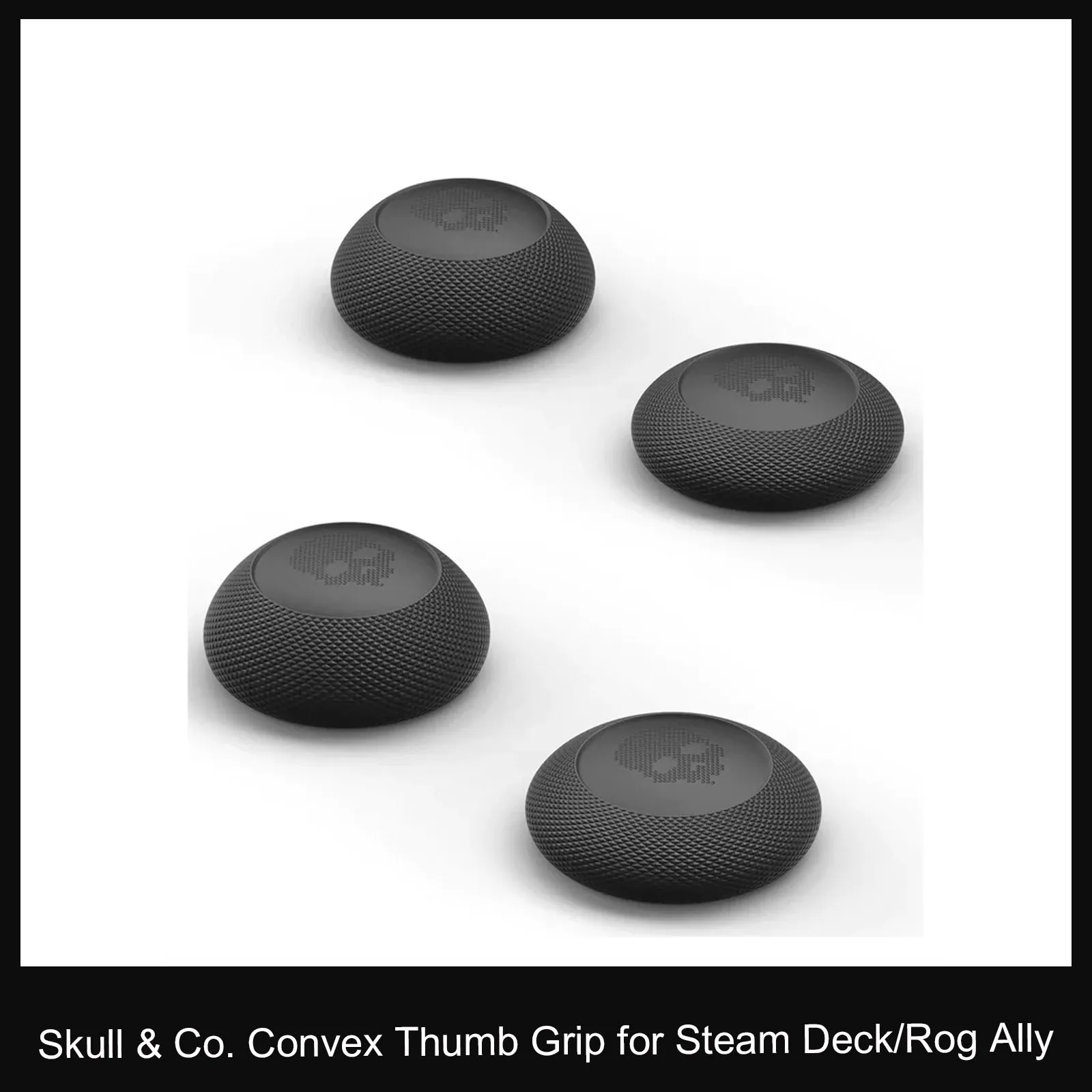 Skull & Co. Convex Thumb Grip Set Joystick Cap Thumbstick Cover for Steam Deck/OLED Compatible with Rog Ally/X (4PCS/PACK)