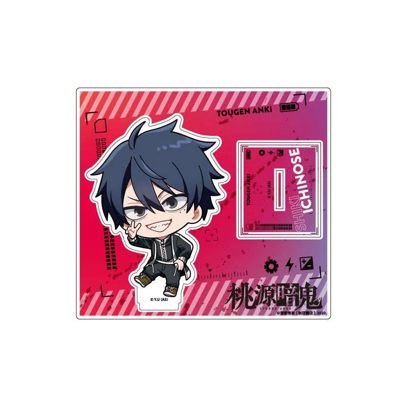 Anime Fans Gifts Tougen Anki Shinya Momoiwa Osuke Momokado Q Edition HD Figures Mini Acrylic Stand Desktop Ornament About10cm