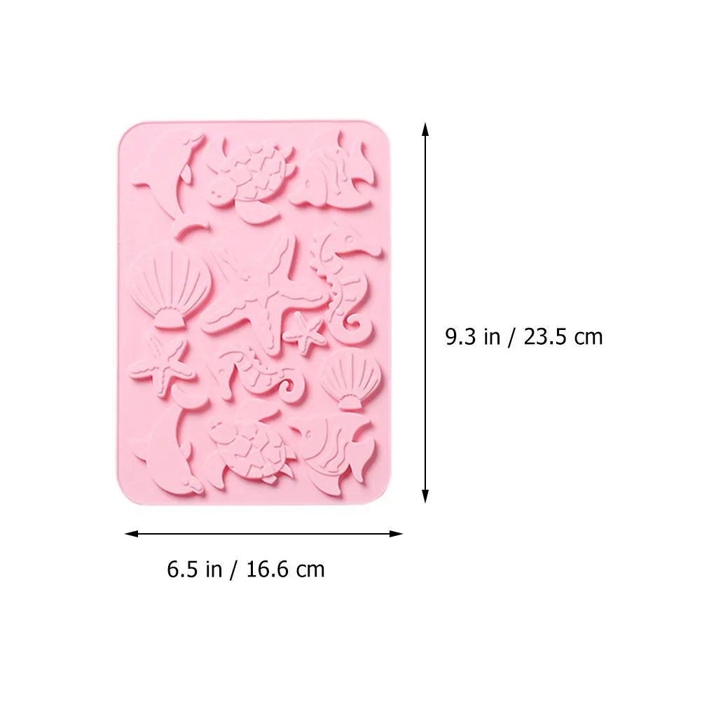 2Pcs Food Safe Silicone Marine Life Mold Creative Design Cake Making Mould Baking Gadget for Home Kitchen Professional Pastry view 4