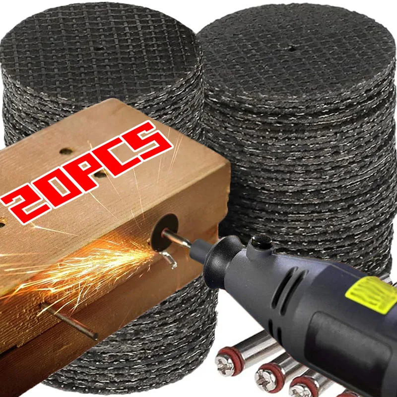 

20/5 шт. абразивный отрезной диск с оправками, шлифовальные круги для аксессуаров, режущие металлические пилы, лезвия для обработки древесины, набор инструментов