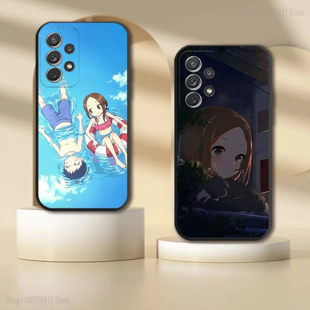 

Karakai Jozu no Takagi SanS Phone Case For Samsung S 25,24,23,22,30,21,10,9,Ultra,Plus,Lite,FE,4,5G Black Soft Case